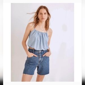 Madewell Size M Light Blue Denim Tank Top